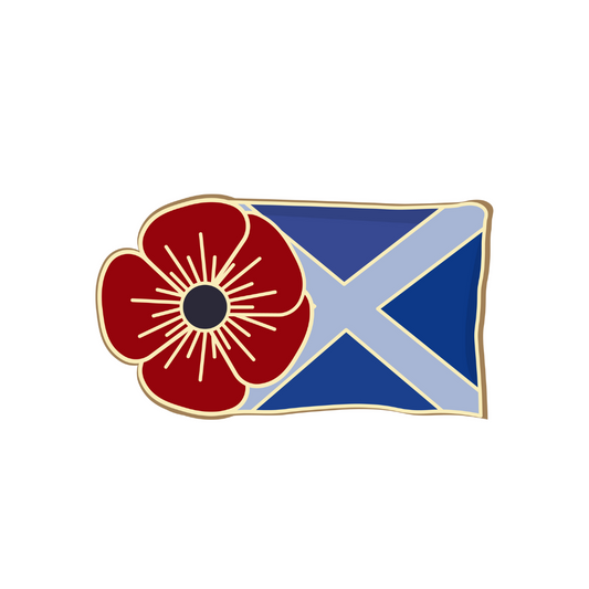 Scotlands' St Andrew’s Cross Remembrance Pin Badge