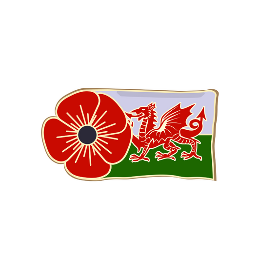 Flag of Wales Remembrance Pin Badge