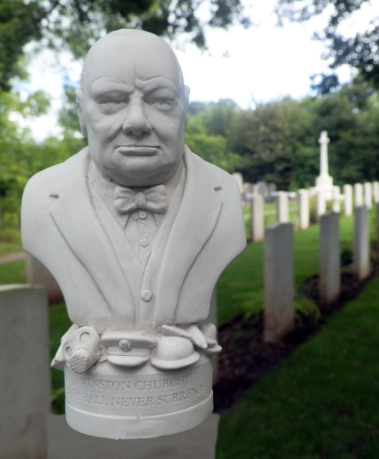 Bronze Gild Bust of Sir Winston Churchill