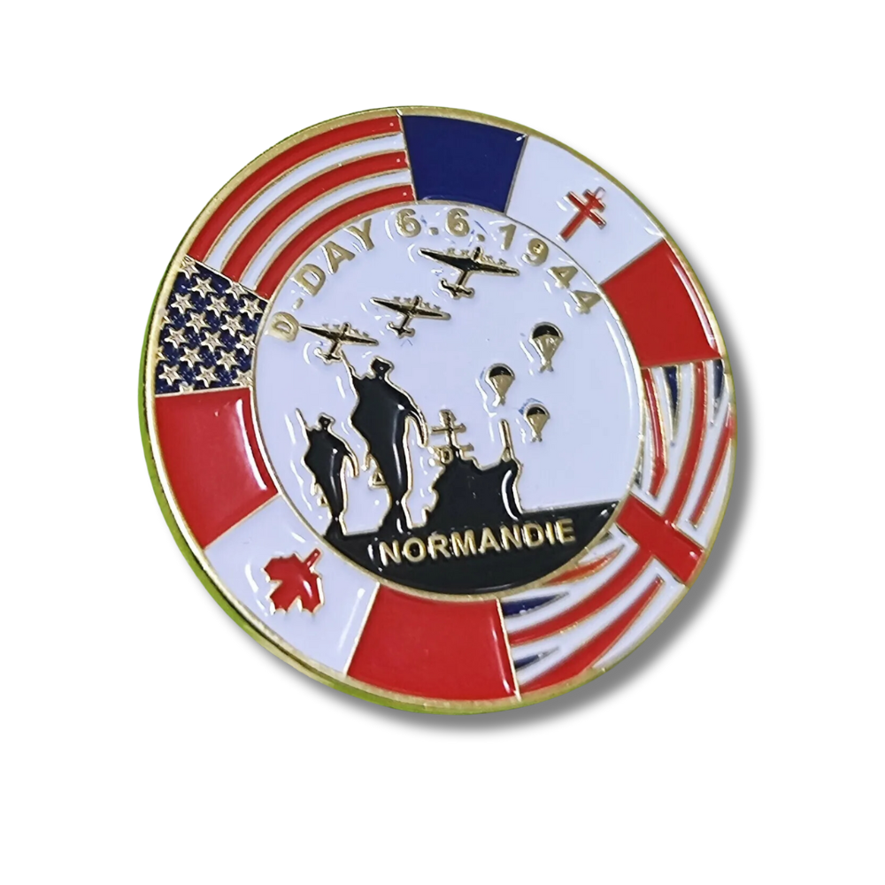 D-DAY 80th Anniversary Normandie Pin Badge