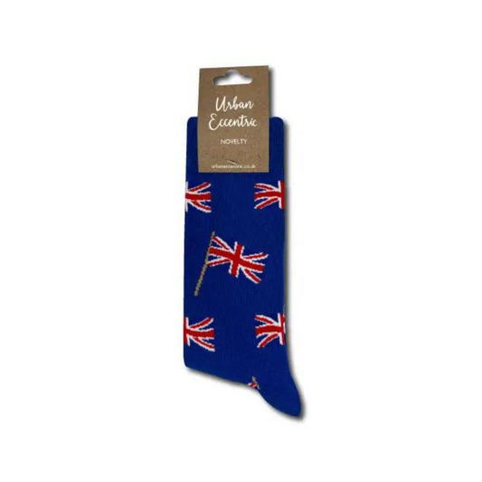 Unisex Union Jack Waving Flag Socks
