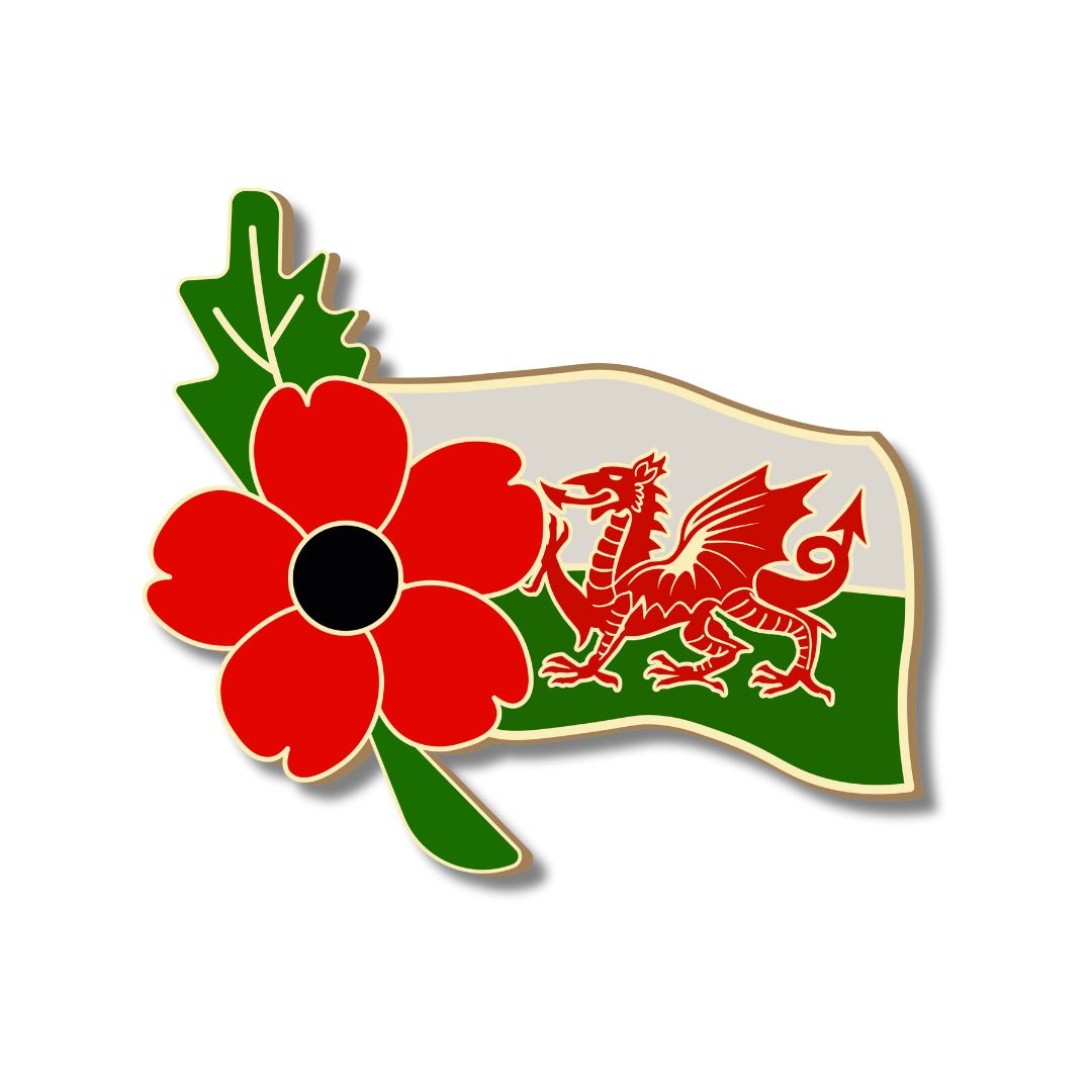 Flag of Wales Remembrance Pin Badge