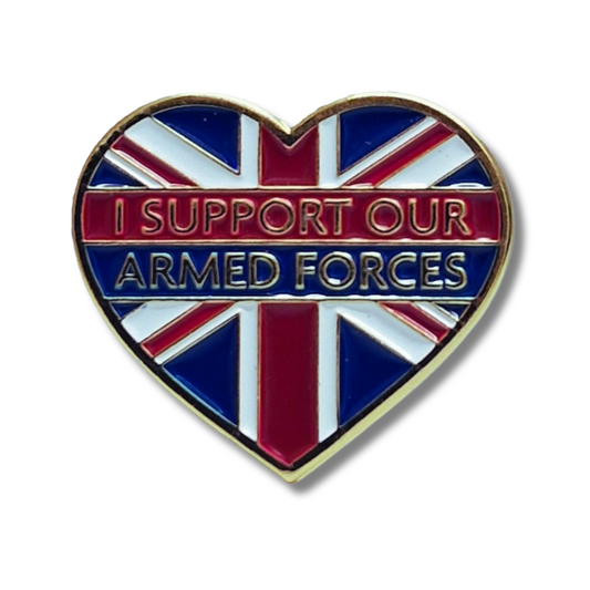 I Support Our Armed Forces Pin Badge