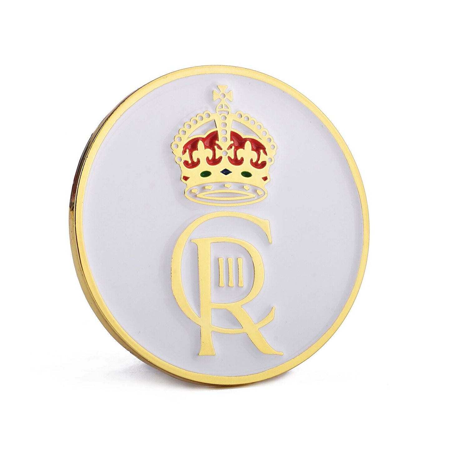 King Charles III Cypher Enamel Badge