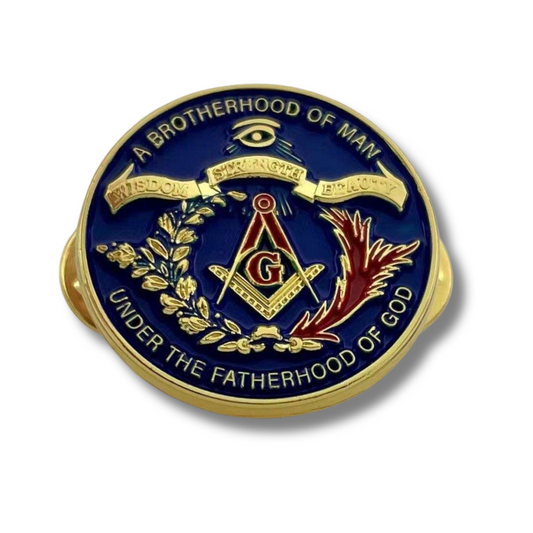 Masonic Brotherhood of Man Pin Badge