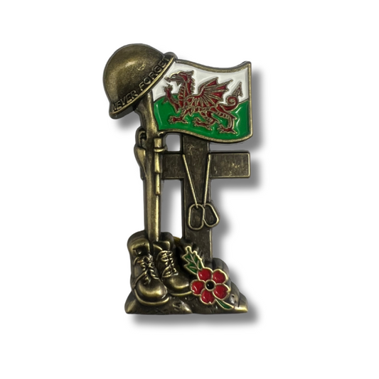 Never Forget Remembrance Pin - Wales Edition