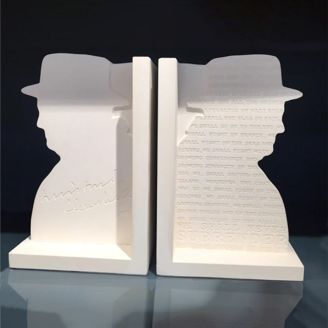 Sir Winston Churchill Bookends