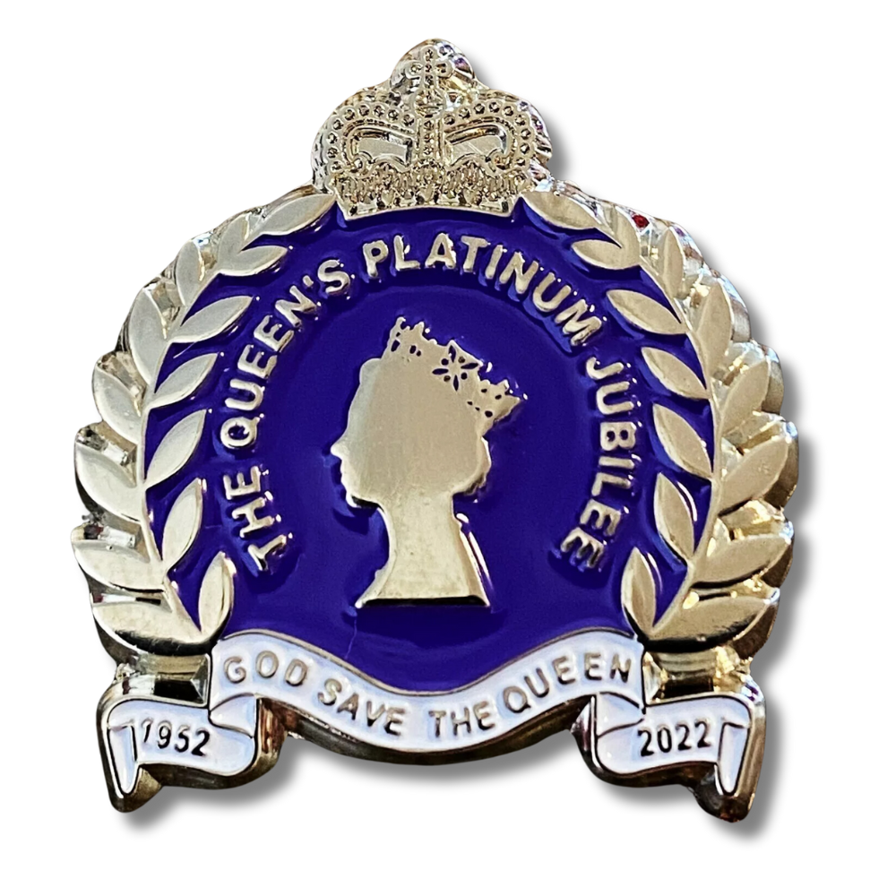 Queen Elizabeth II Platinum Jubilee Lapel Pin Badge