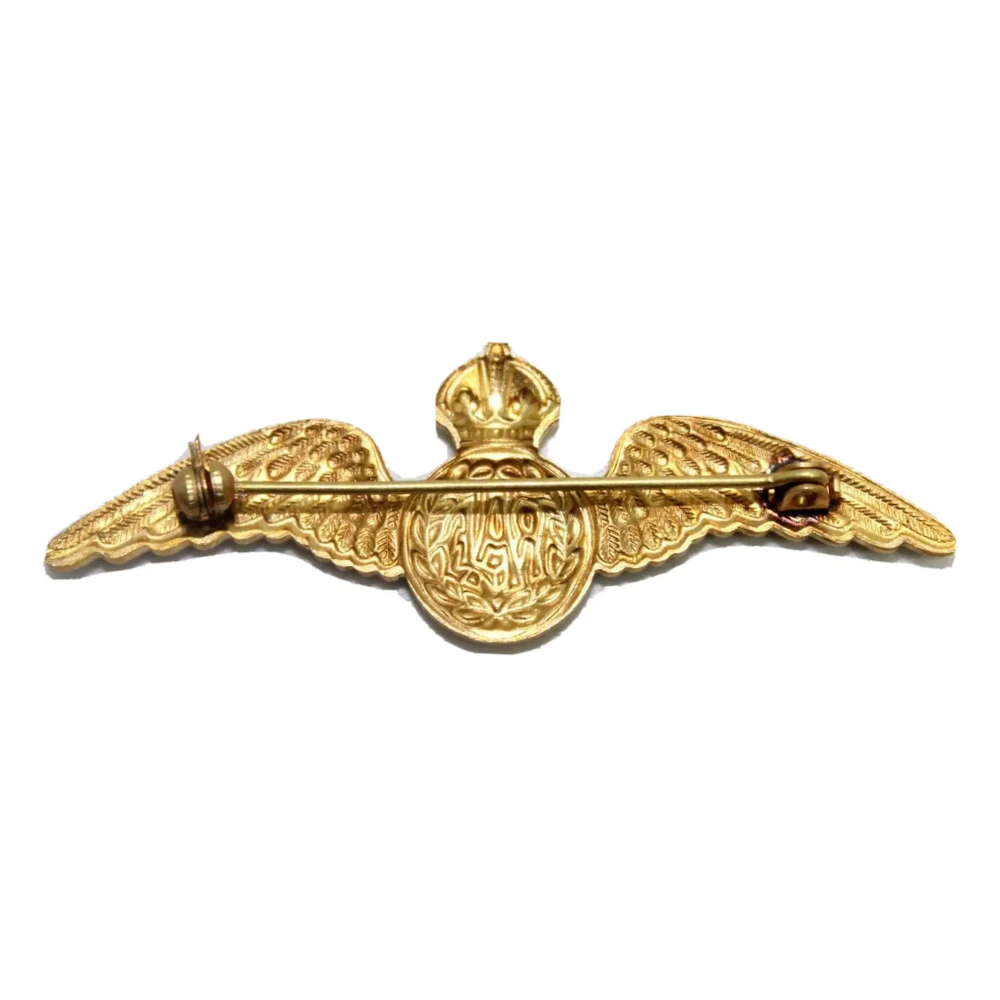 RAF Wings King's Crown Sweetheart Brooch