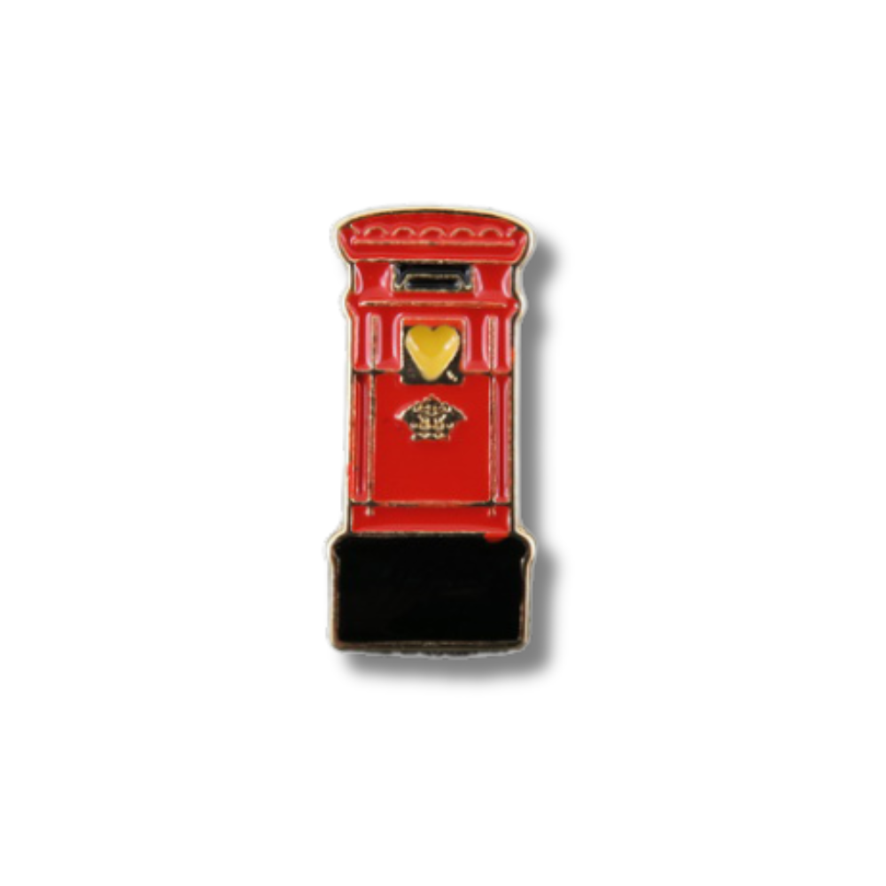 British Post Box Pin Badge