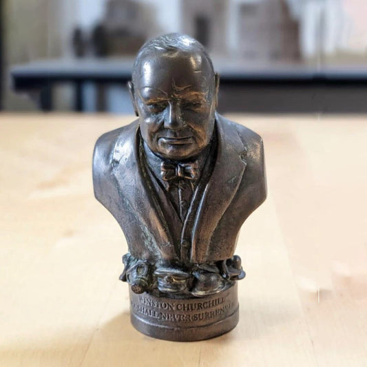 Bronze Gild Bust of Sir Winston Churchill