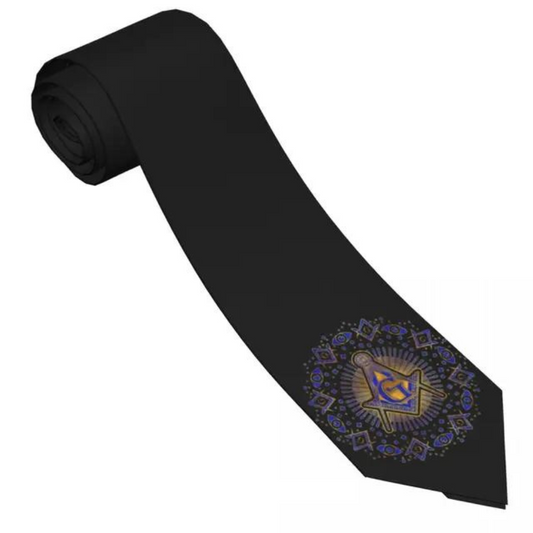 Masonic Crest All-seeing Eye Tie