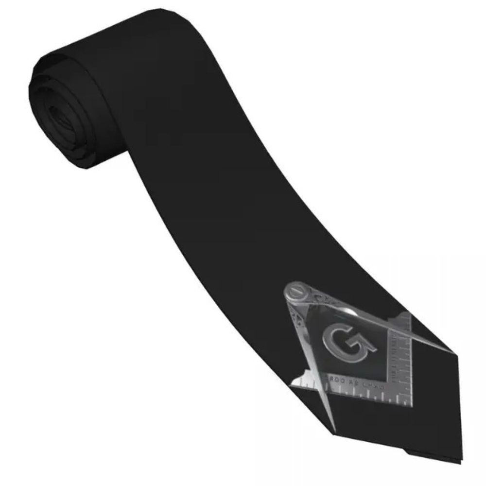 Realistic Freemason Insignia Tie