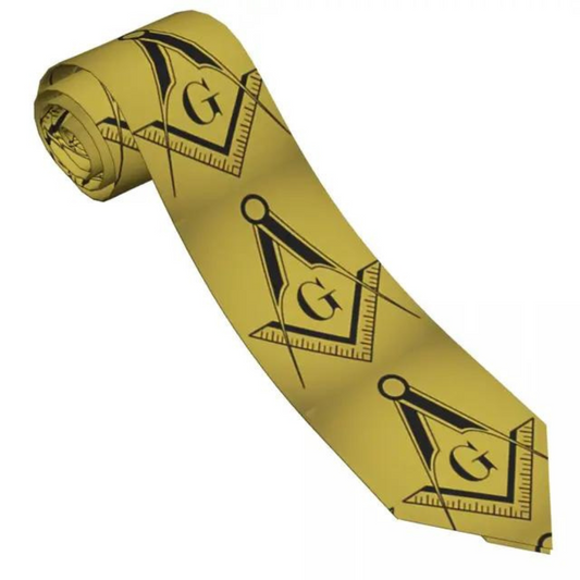 Mason Brotherhood Golden Tie