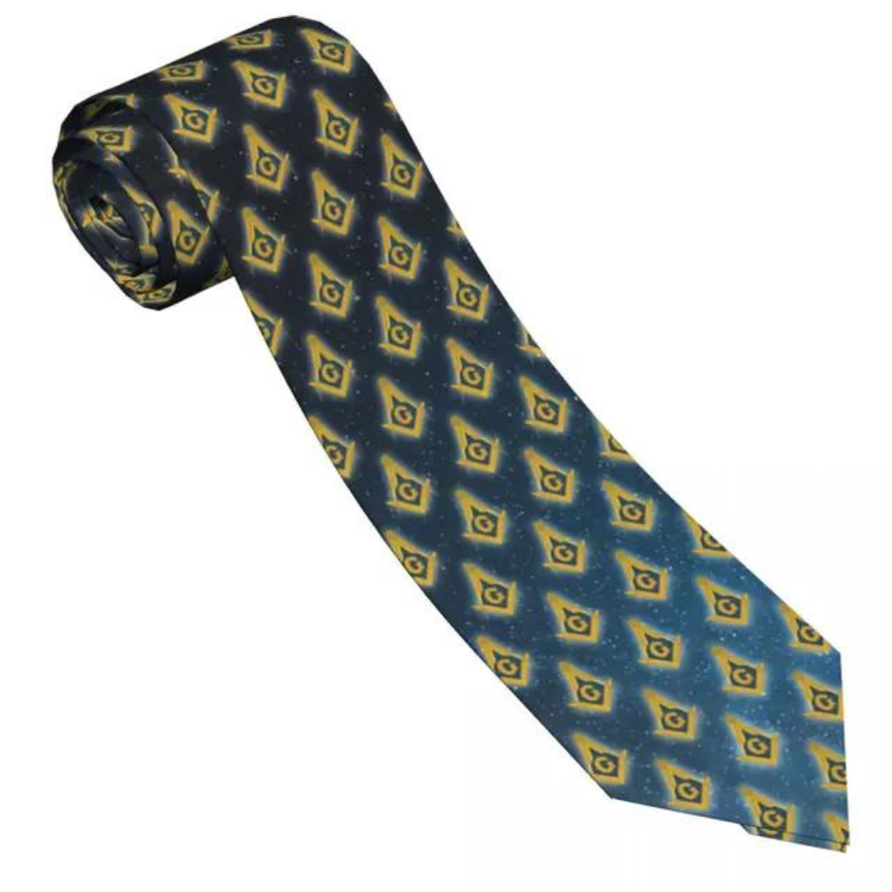 Freemason Emblem Gradient Tie