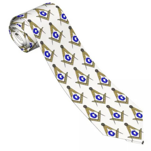 Masonic Square and Compass Tie