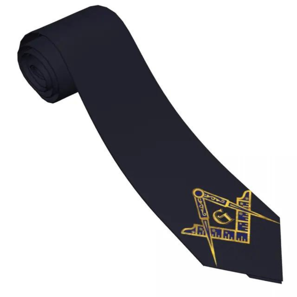 Freemason Square and Compass Tie