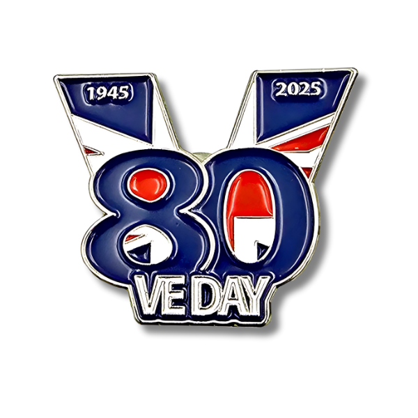 VE Day 80 V-Shaped Pin