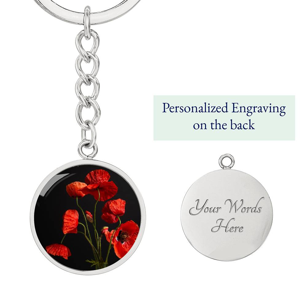 Flanders Flower Luxury Keyring