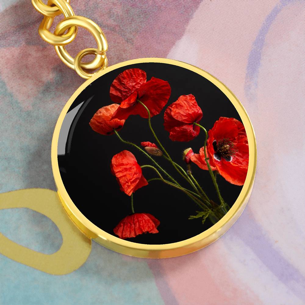 Flanders Flower Luxury Keyring