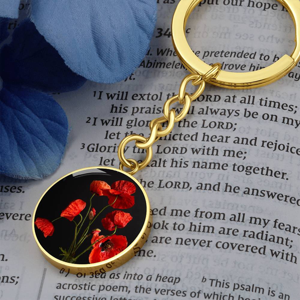 Flanders Flower Luxury Keyring