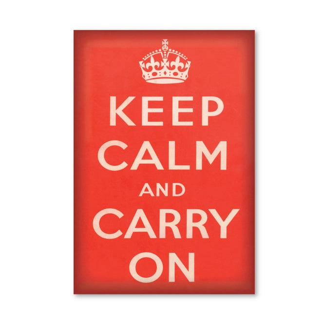 "Keep Calm and Carry On" Fridge Magnet