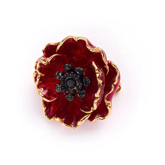 Flanders Flower Brooch