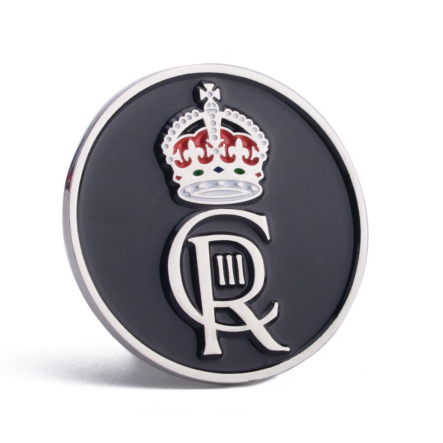 King Charles III Cypher Enamel Badge