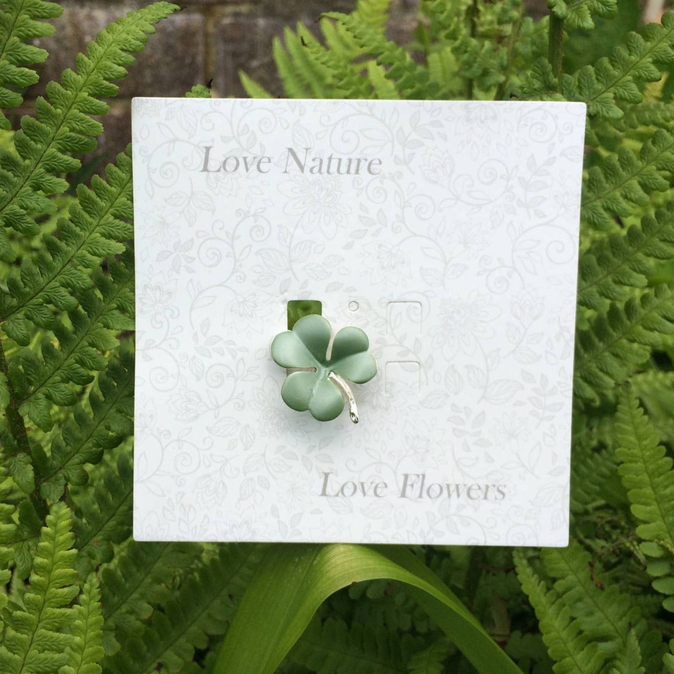 Shamrock Green Brooch