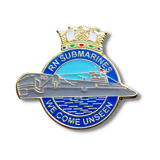 Royal Navy Submarines "We come unseen" Pin Badge