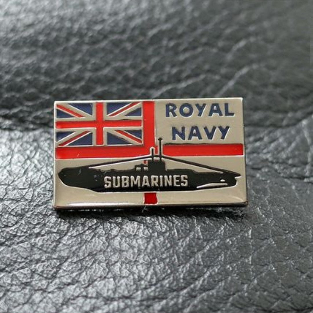 Silver Royal Navy Submarines Pin Badge