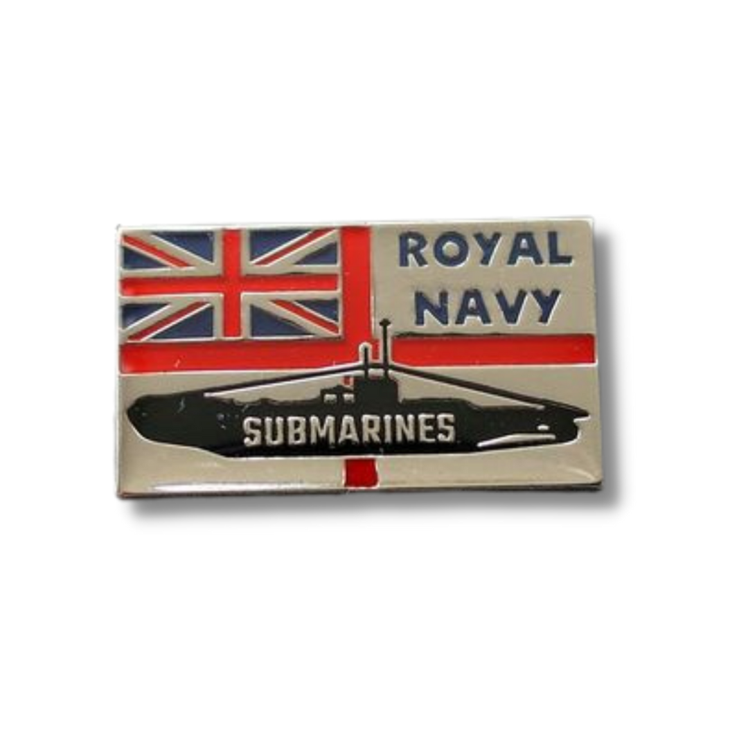 Silver Royal Navy Submarines Pin Badge