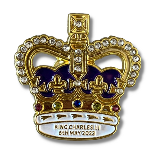 Crown Coronation Pin Badge