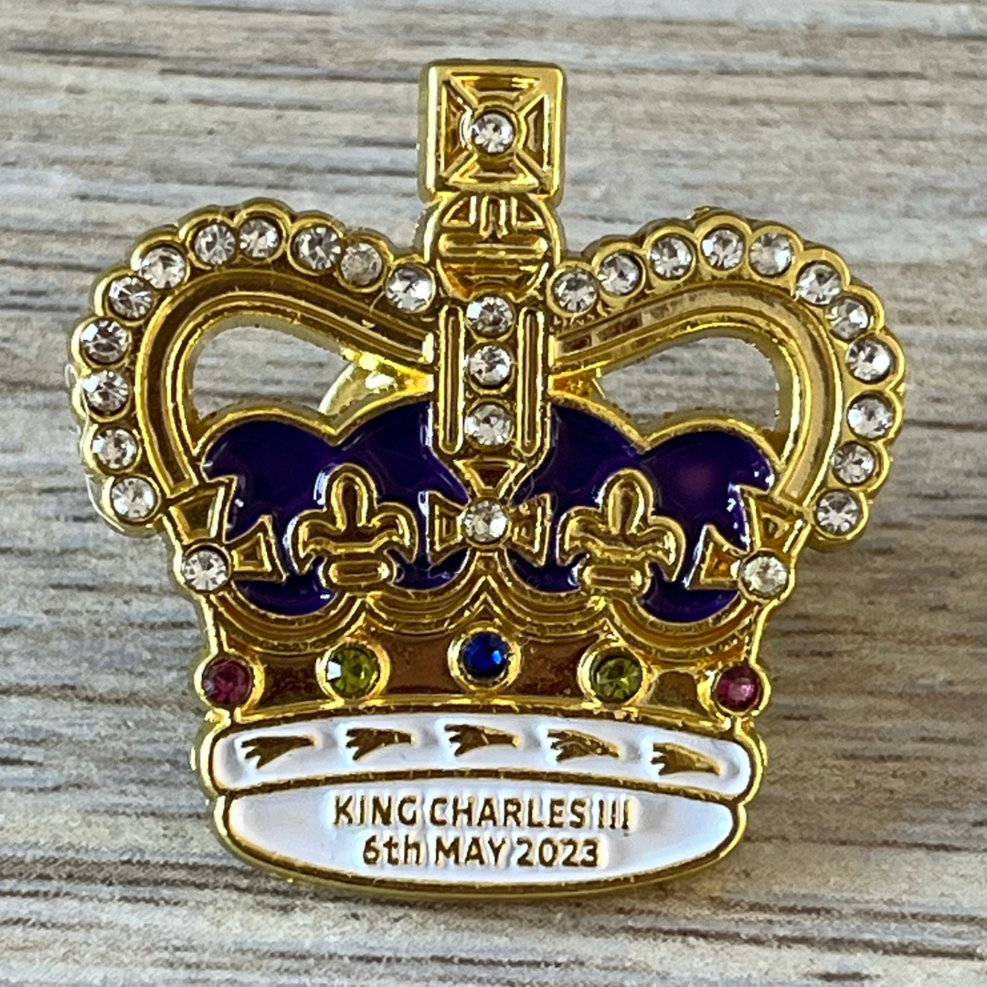 Crown Coronation Pin Badge