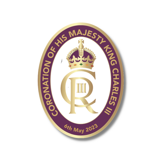 King Charles III Oval Coronation Badge