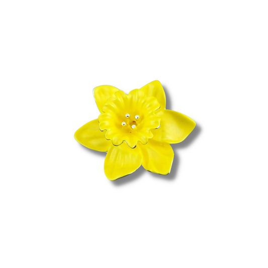 Daffodil Yellow Flower Brooch