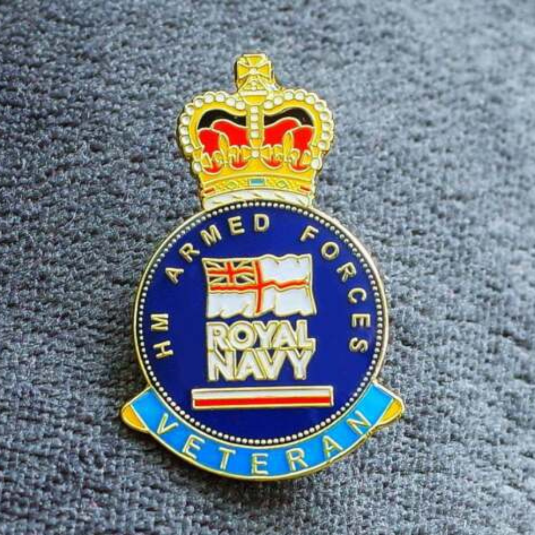 Royal Navy Veteran Badge - Blue