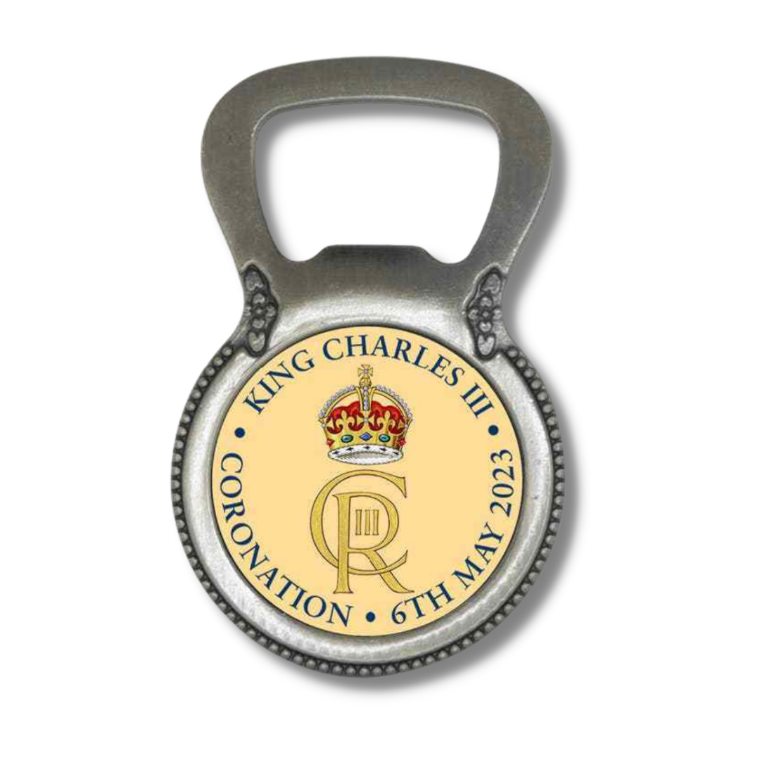 Coronation Magnetic Bottle Opener - King Charles III Cypher