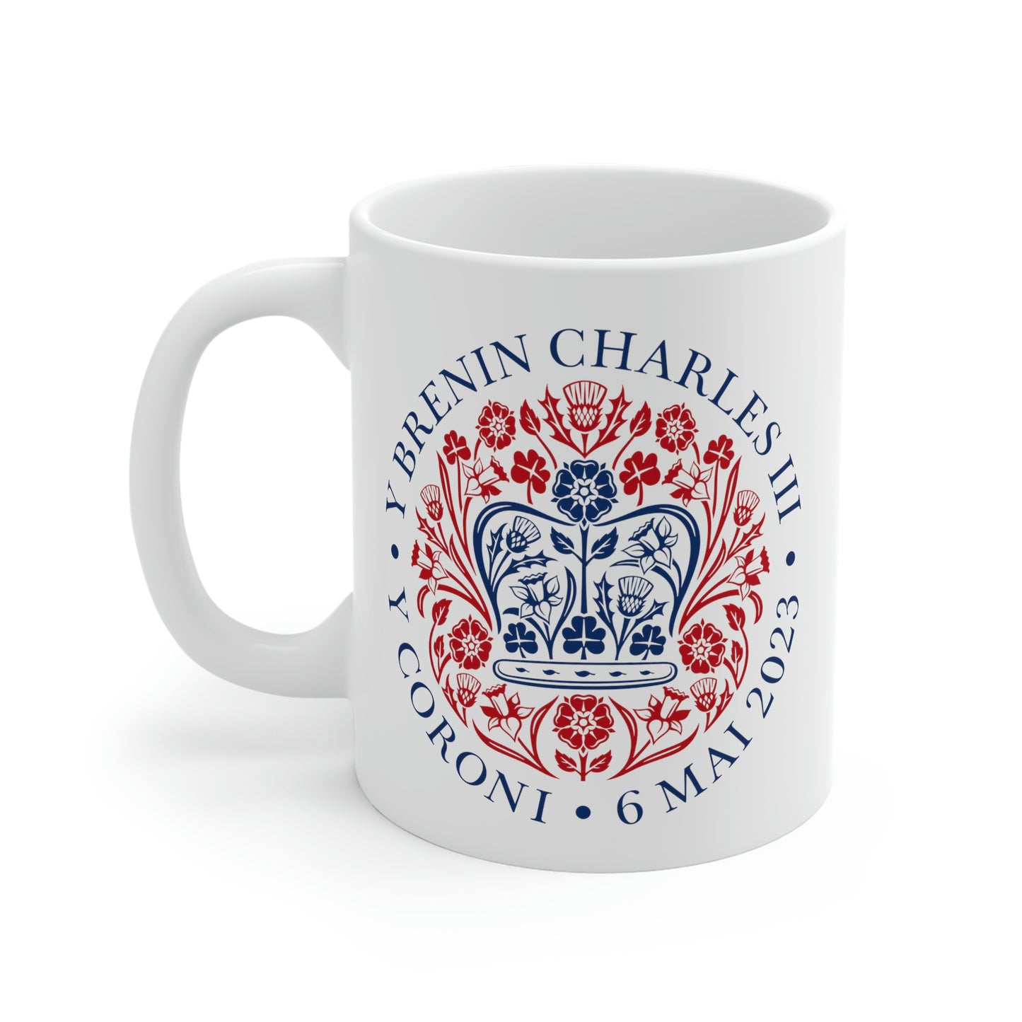 King Charles III Official Coronation Logo Mug (Welsh)