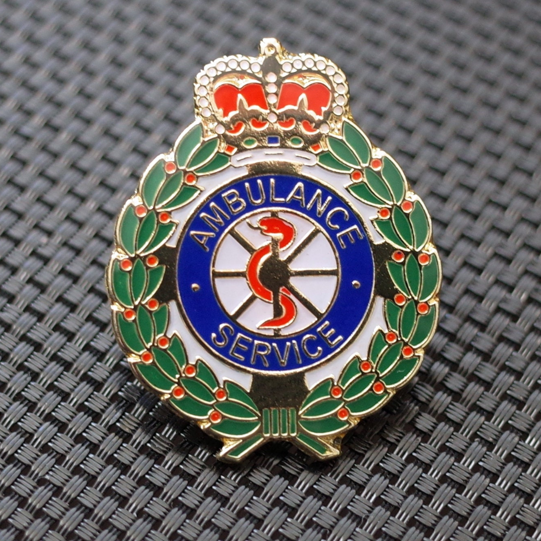 Ambulance Service Crown Tie Pin badge