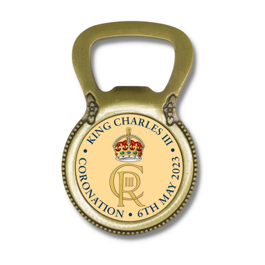 Coronation Magnetic Bottle Opener - King Charles III Cypher