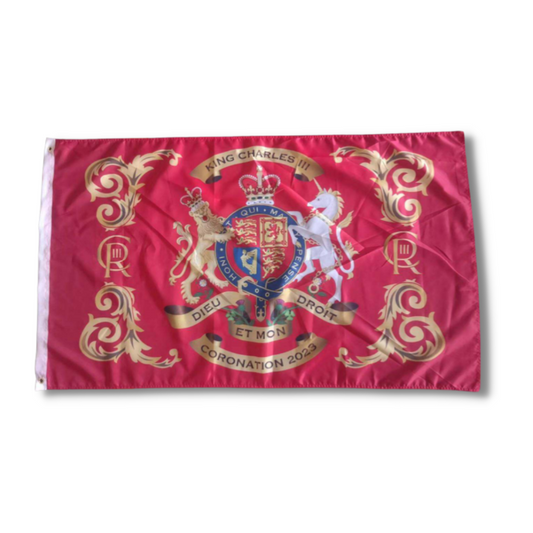 King Charles III Coronation Commemorative Flag 2023