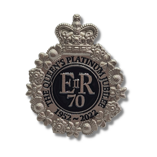 The Queen's Platinum Jubilee Enamel Pin Badge