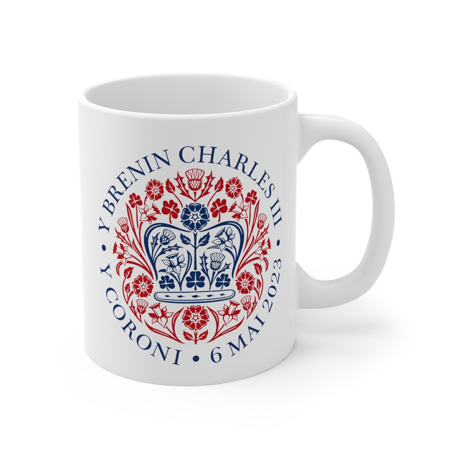 King Charles III Official Coronation Logo Mug (Welsh)