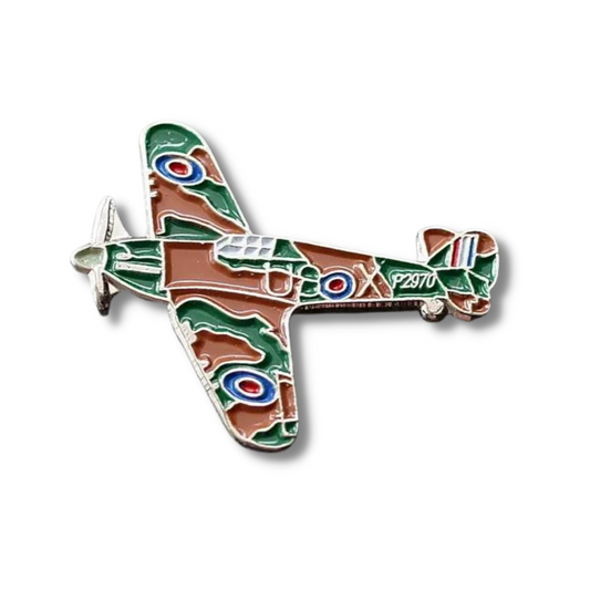 WW2 Hurricane Plane Enamel Pin Badge Battle of Britain 1940