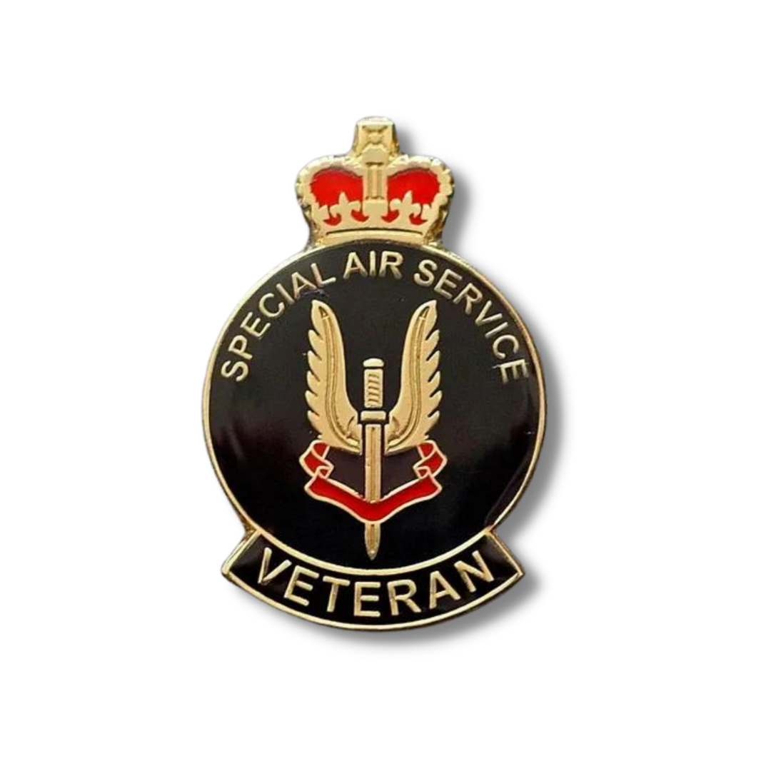 British SAS Veteran Special Air Service Pin Badge