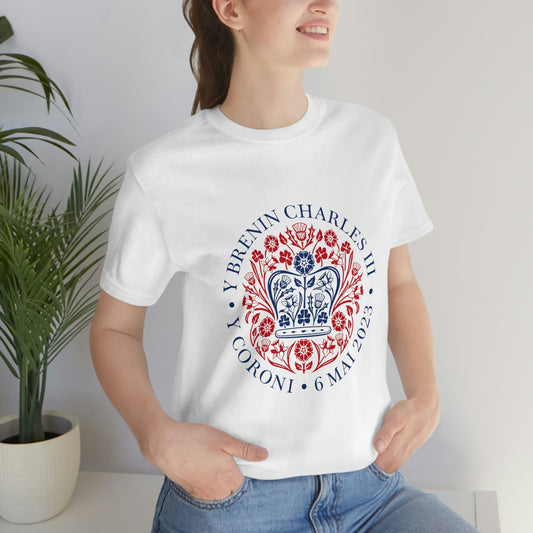 King Charles III Official Coronation Logo T-Shirt (Welsh)