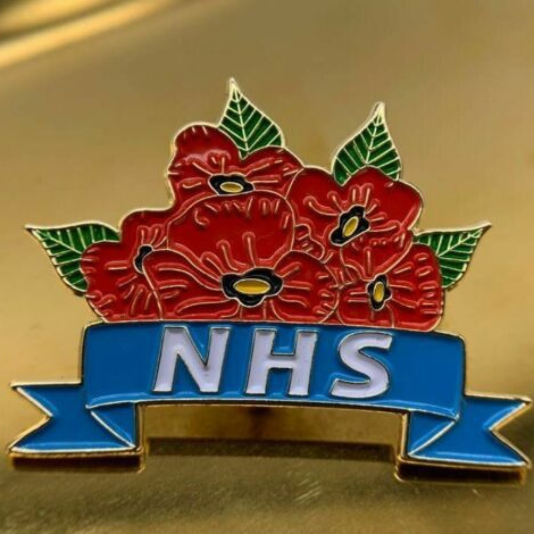 NHS Five Flower Badge