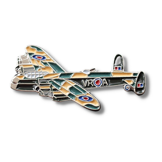 Lancaster Bomber RAF WW2 Aeroplane Enamel Badge