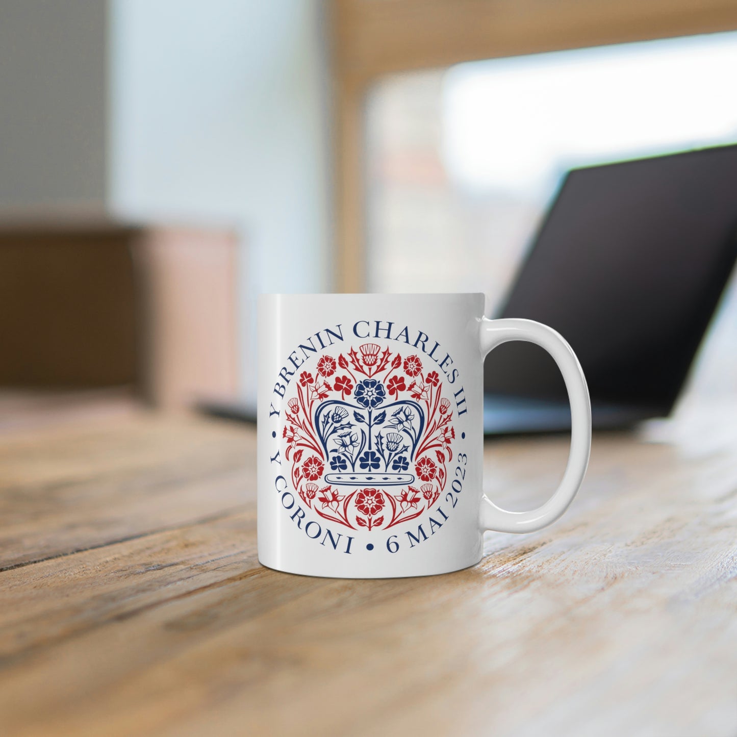 King Charles III Official Coronation Logo Mug (Welsh)